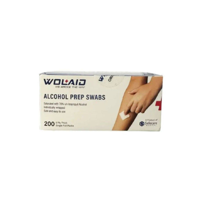 Wolaid Alcohol Prep Swabs 200 Pieces