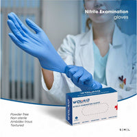Wolaid Nitrile Examination Gloves Powder Free Large 100 Pieces