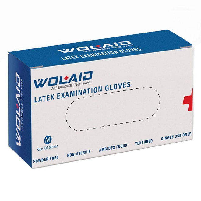 Wolaid Nitrile Examination Gloves Powder Free Medium 100 Pieces