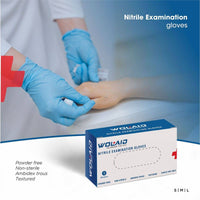 Wolaid Nitrile Examination Gloves Powder Free Small 100 Pieces