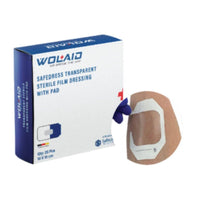Wolaid Safedress Transparent Sterile Film Dressing With Pad 10cmx10cm