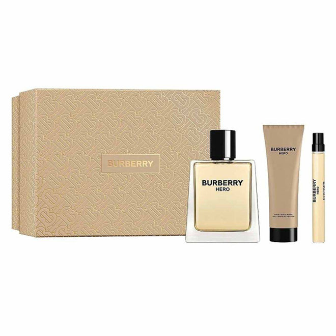 Burberry Hero (M) Set EDT 100ml + EDT 10ml + Hair & Body Wash 75ml