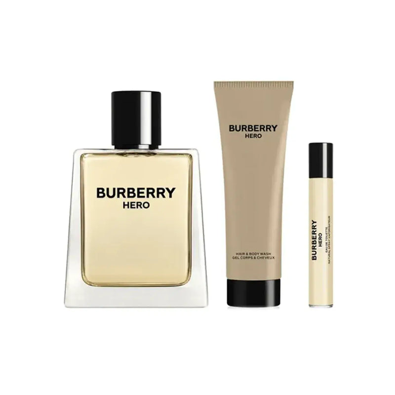 Burberry Hero (M) Set EDT 100ml + EDT 10ml + Hair & Body Wash 75ml
