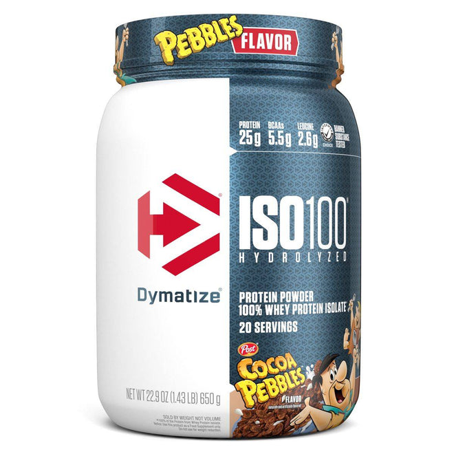 Dymatize ISO 100 Hydrolyzed 100% Whey Protein Powder Cocoa Pebbles 610g