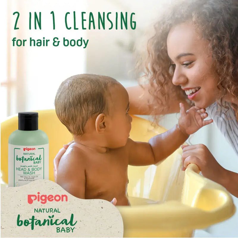 Pigeon Natural Botanical Baby Head & Body Wash 500ml