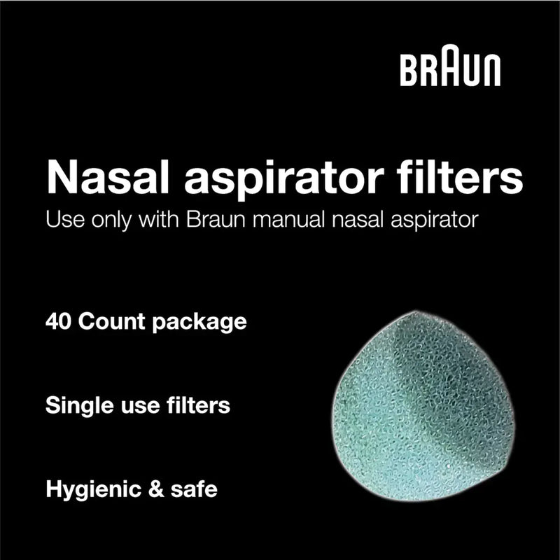 Braun Nasal Aspirator Filters 20 Pieces BNA050EU