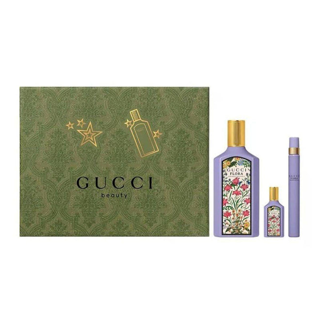 Gucci Flora Gorgeous Magnolia (W) Set EDP 100ml + EDP 5ml + EDP 10ml