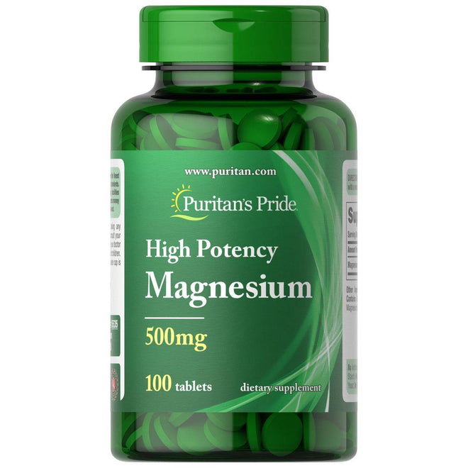 Puritans Pride Magnesium Oxide 500mg 100 Tablets