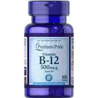 Puritans Pride Vitamin B12 500mcg 100 Tablets