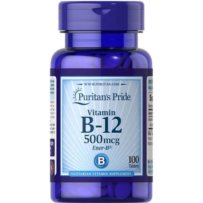 Puritans Pride Vitamin B12 500mcg 100 Tablets