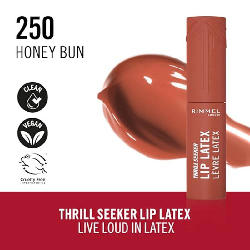 Rimmel Thrill Seeker Lip Latex 250 Honey Bun 6ml