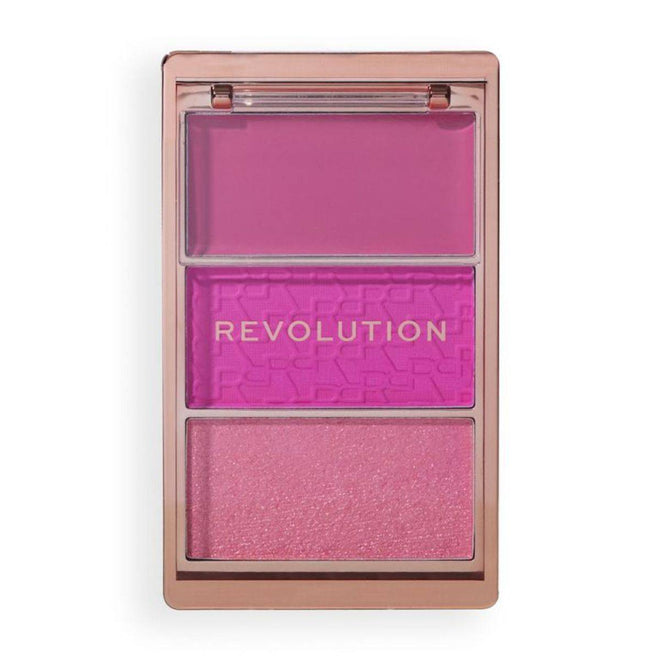 Revolution Makeup Blush Icon Palette Hot Pink Flag 3.5g