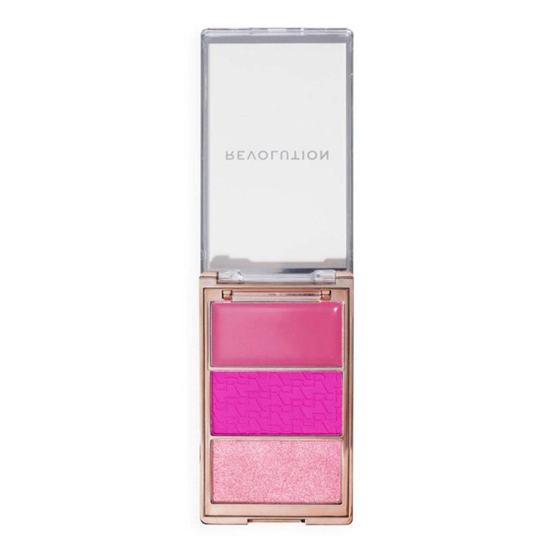 Revolution Makeup Blush Icon Palette Hot Pink Flag 3.5g