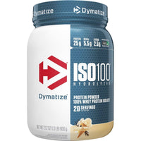 Dymatize ISO 100 Hydrolyzed 100% Whey Protein Powder Gourmet Vanilla 589g