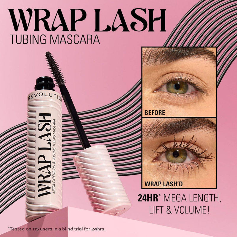 Revolution Makeup Wrap Lash Tubing Mascara Black 8.5ml