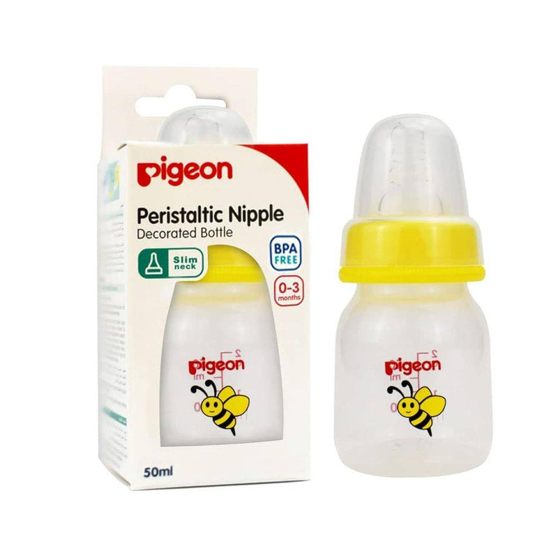 Pigeon Flexible Plastic Bottle Decorated 0 Months+ Animals 50ml