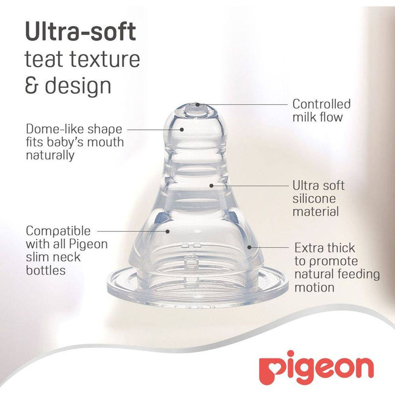 Pigeon Flexible Stream Line Plastic Bottle Decorated 0 Months+ 150ml