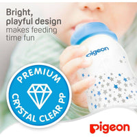Pigeon Flexible Stream Line Plastic Bottle Decorated 0 Months+ 150ml