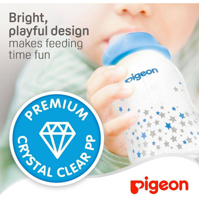 Pigeon Flexible Stream Line Plastic Bottle Decorated 0 Months+ 150ml