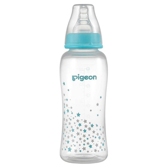 Pigeon Flexible Stream Line Plastic Bottle Decorated 4 Months+ 250ml