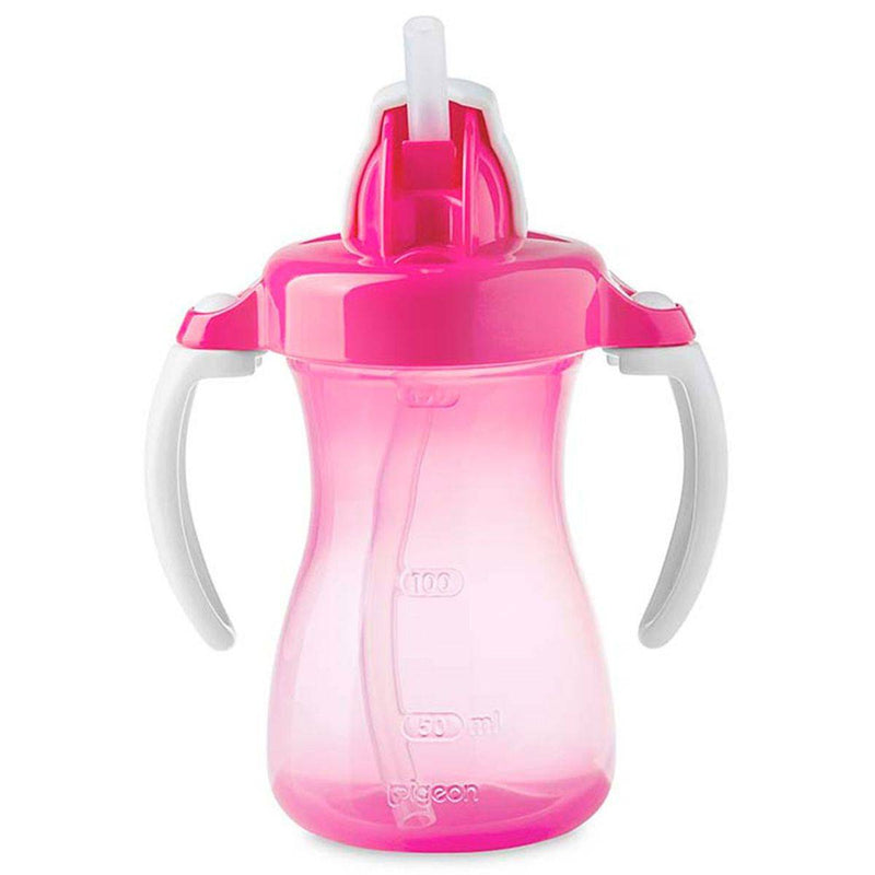 Pigeon Petite Straw Bottle Hanging Type Pink 150ml