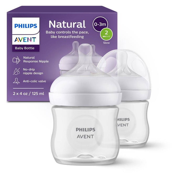 Philips Avent Natural 3.0 Feeding Bottle 125ml 2 Pack