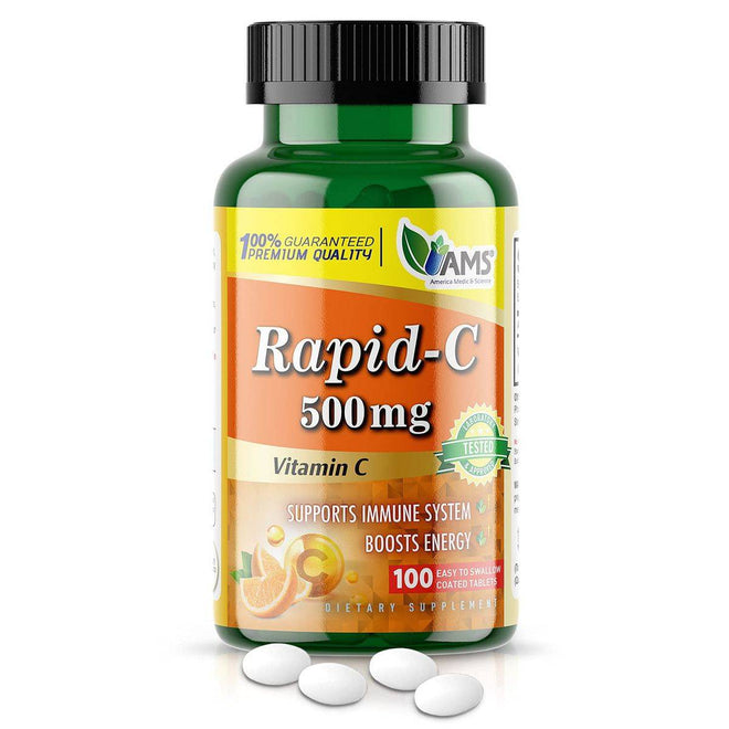AMS Rapid C Vitamin C 500mg 100 Tablets