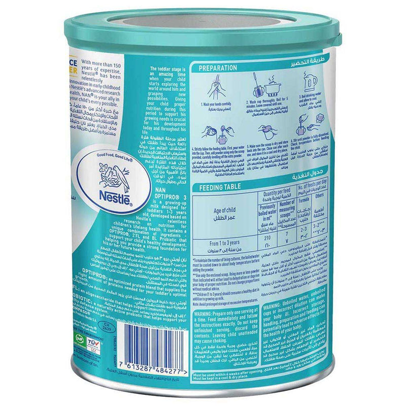 NAN Optipro Growing Up Formula Stage 3 (1-3 Years) 400g