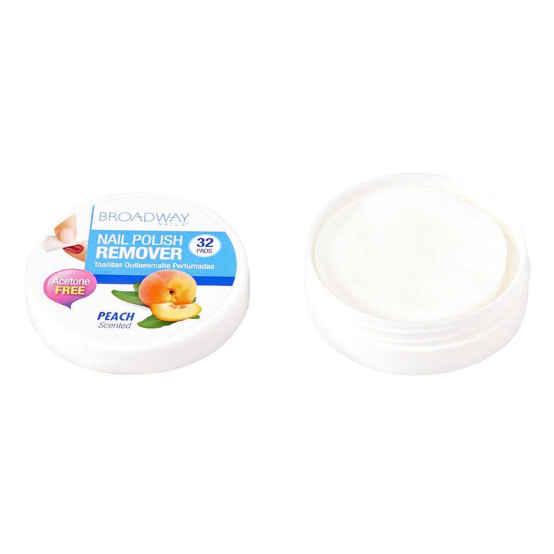 Kiss Broadway Beauty Nail Polish Remover Peach 32 Pads