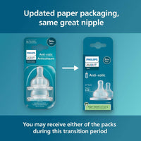 Philips Avent Anti Colic Teat 3 Months+ Medium Flow 2 Pack