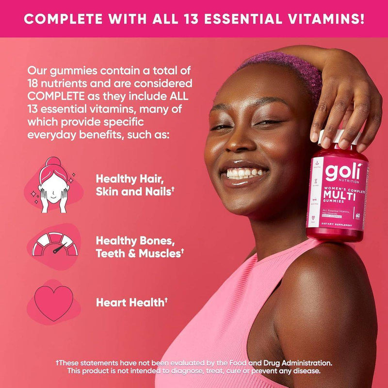 Goli Nutrition Womens Complete Multi 60 Gummies