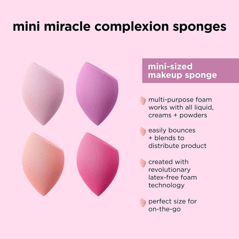 Real Techniques Miracle Complexion Sponge Set Mini 4 Pieces