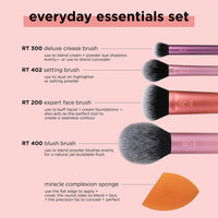 Real Techniques Makeup Brush Everyday Essentials Set 5 Pieces