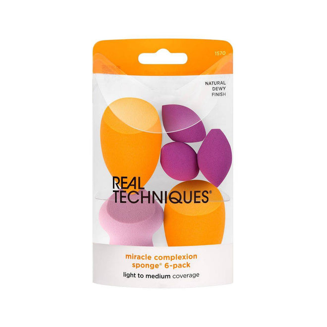 Real Techniques Miracle Complexion Beauty Sponges Assorted 6 Pieces