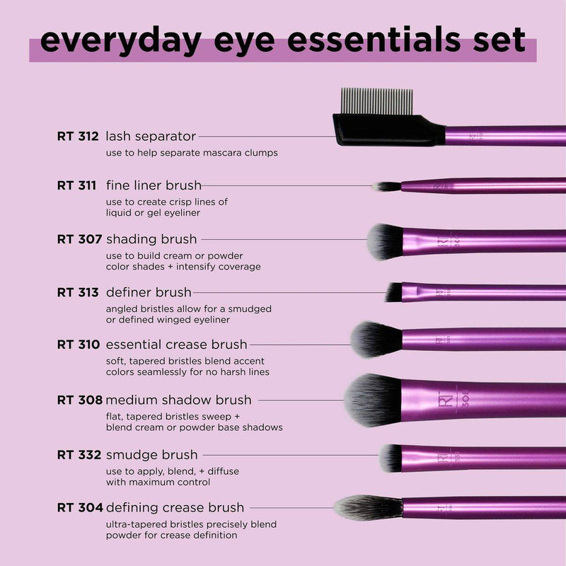 Real Techniques Everyday Eye Essentials 8 Pieces
