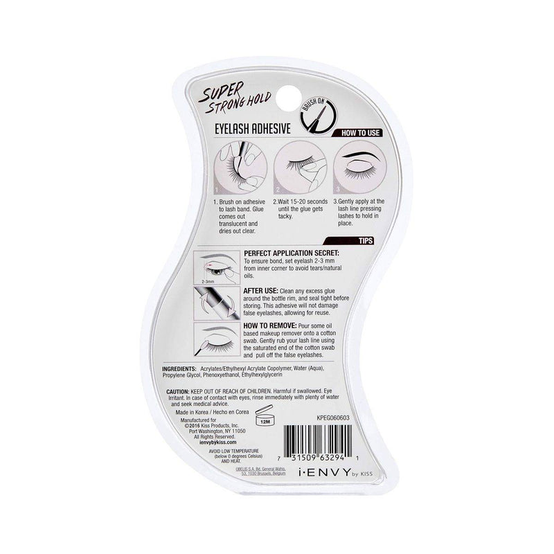 Kiss Eyelash Adhesive KPEG06 I Envy Super Strong Hold Clear 5g