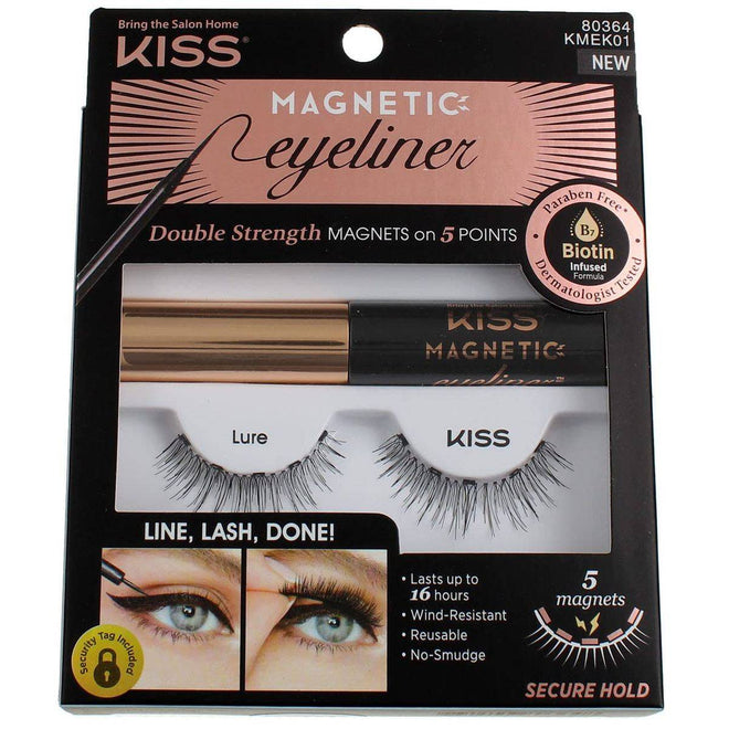 Kiss False Eyelash KMEK01C Magnetic Eyeliner Double Strength Kit