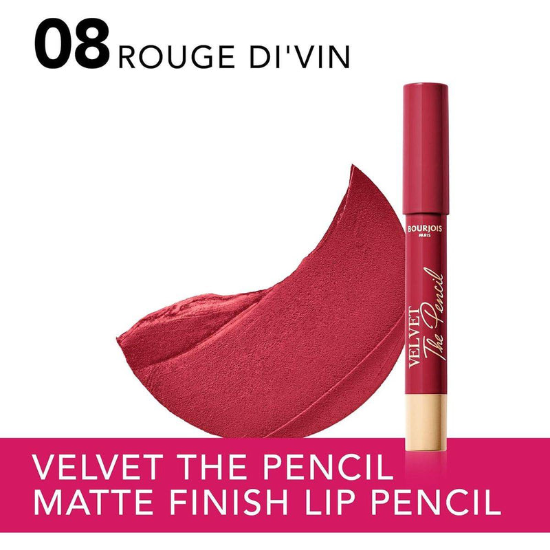 Bourjois Velvet The Pencil Lipstick 08 Rouge Diva 3g