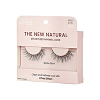 Kiss False Eyelash NNS01C The New Natural Lashes White Shirt 1 Pair