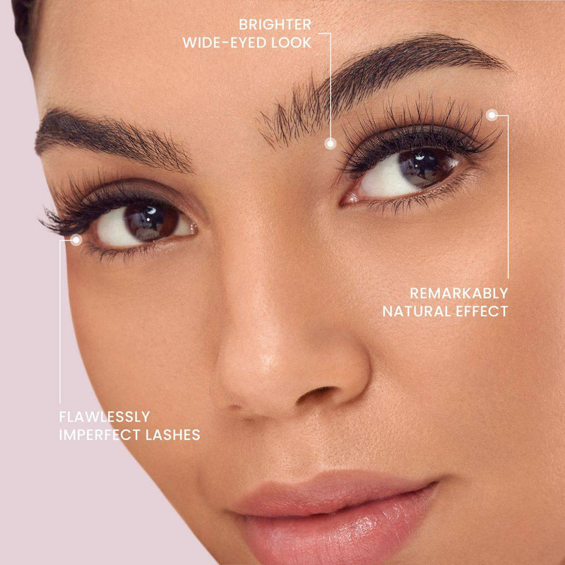 Kiss False Eyelash NNS02C The New Natural Lashes Silver Ring 1 Pair