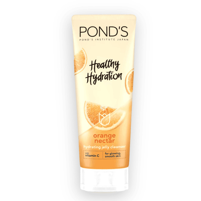 Ponds Healthy Hydration Gel Facial Cleanser Orange Nectar 100ml