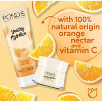 Ponds Healthy Hydration Gel Facial Cleanser Orange Nectar 100ml