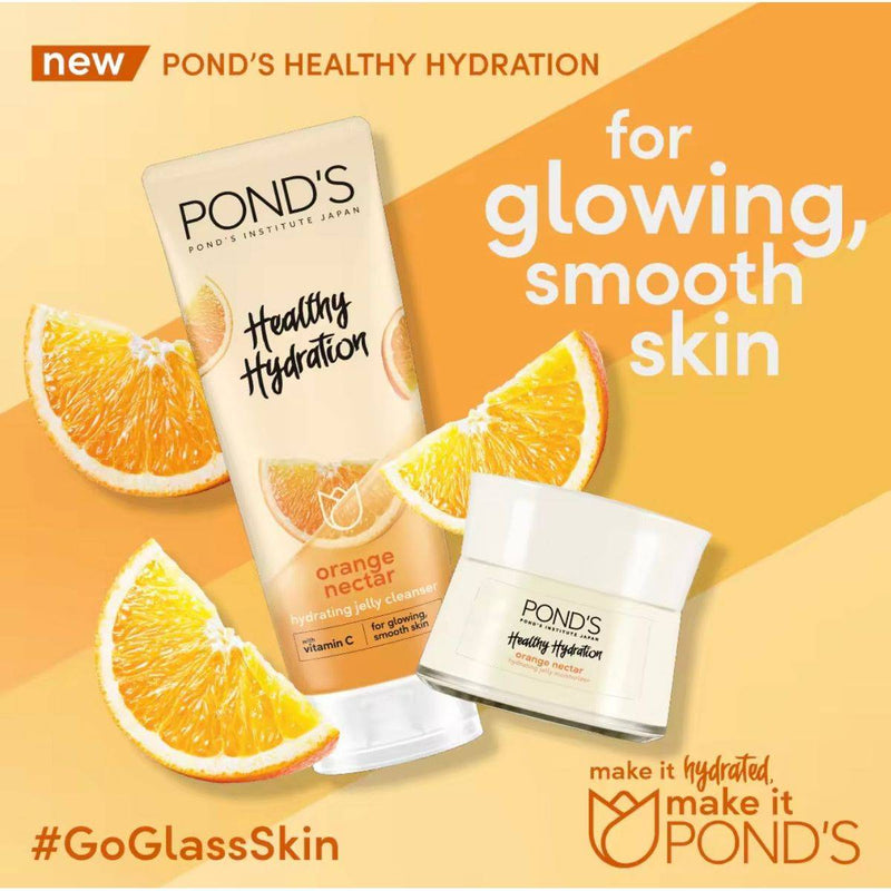 Ponds Healthy Hydration Gel Facial Cleanser Orange Nectar 100ml