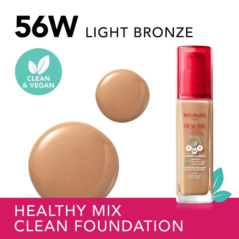 Bourjois Healthy Mix Clean Foundation 56 Light Bronze 30ml
