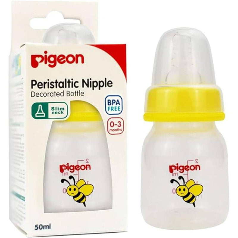 Pigeon Flexible Plastic Bottle Decorated 0 Months+ Animals 50ml