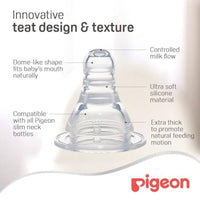 Pigeon Flexible Plastic Bottle Decorated 0 Months+ Animals 50ml