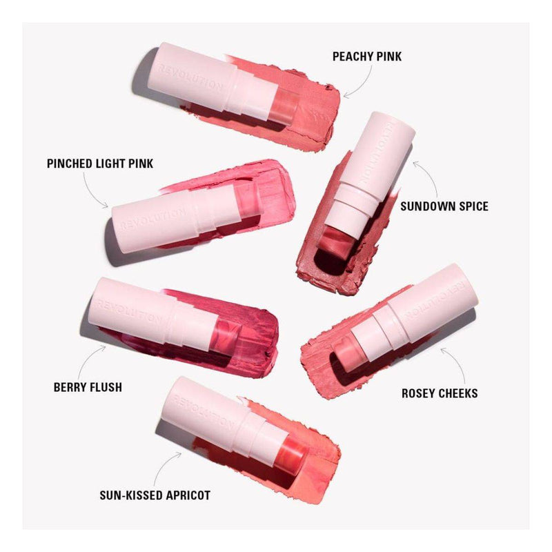 Revolution Makeup Silk Blusher Stick Berry Flush 4.5g