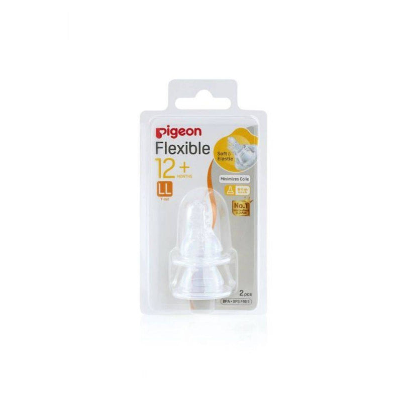 Pigeon Flexible Nipple 12 Months+ LL 2 Pack