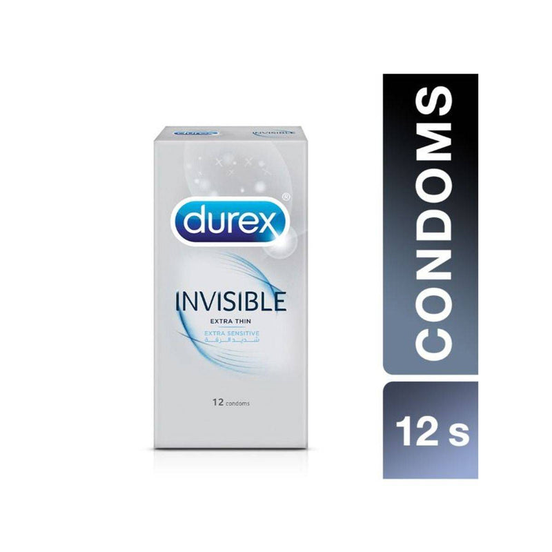 Durex Condoms Invisible Extra Thin 12 Pack