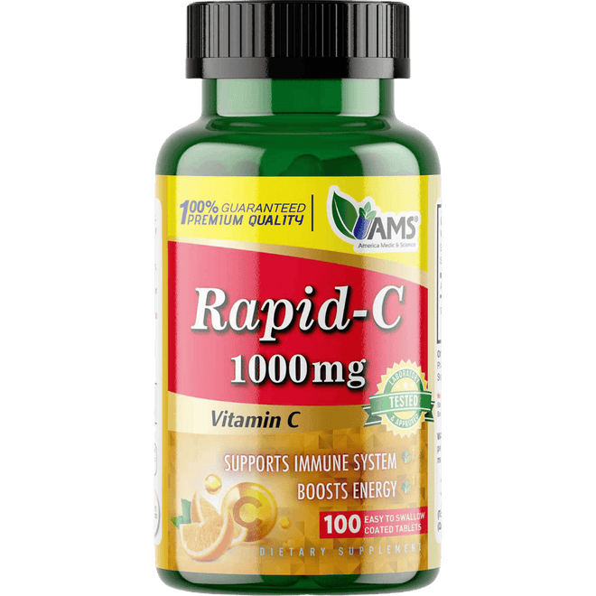 AMS Rapid C Vitamin C 1000mg 100 Tablets